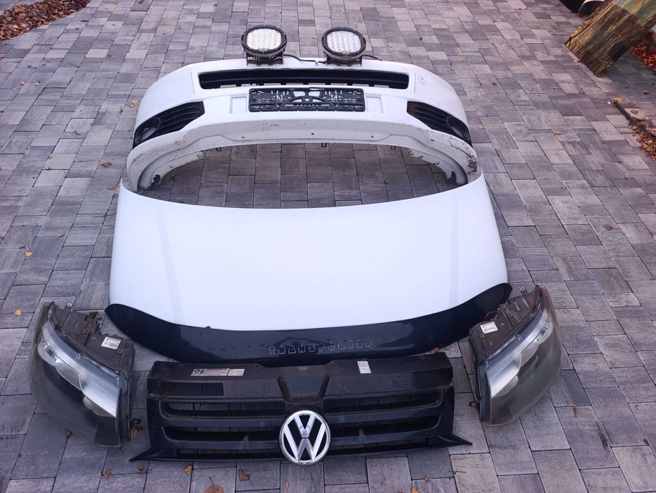 Przód maska zderzak lampy atrapa VW T5 LIFT 2.0 TDI