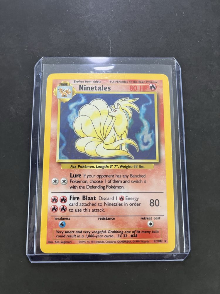 Karta pokemon Ninetales Base Set