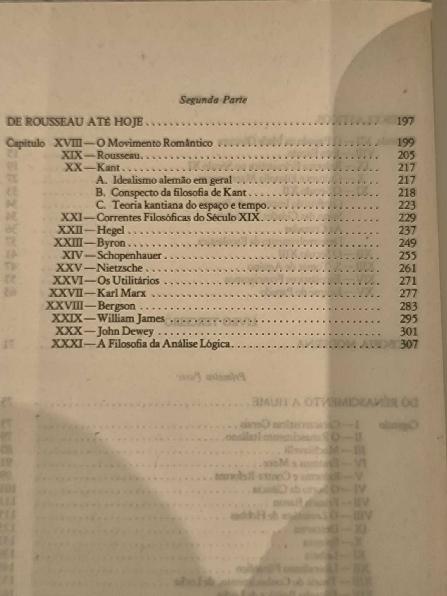 Livro "História da filosofia ocidental – volume 2" de Bertrand Russell