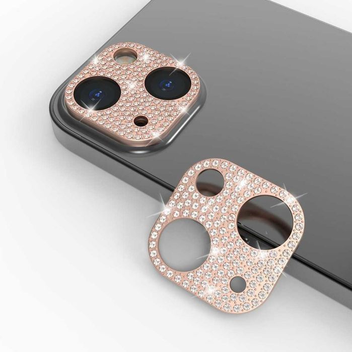 Захисна рамка зі стразами на камеру для iPhone 13 і 13 Mini