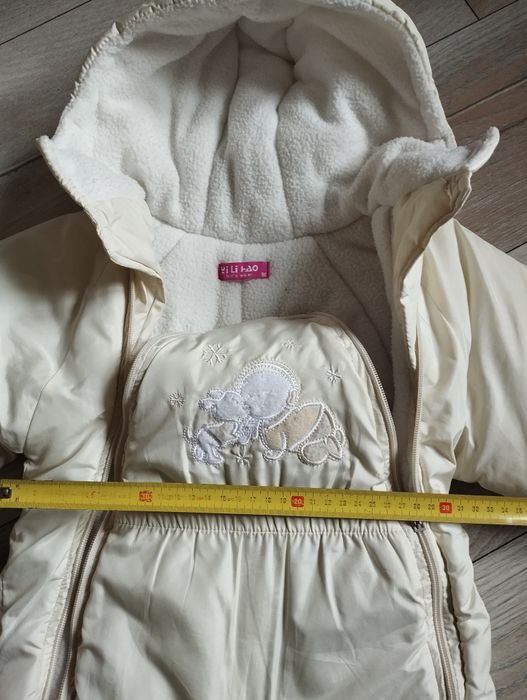 Kombinezon zimowy ocieplany r. 74-80cm