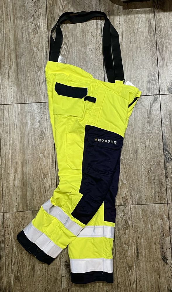 Meskie Zimowe Spodnie Robocze FRISTADS HiVis TRUDNOPALNE XL sklep 1560