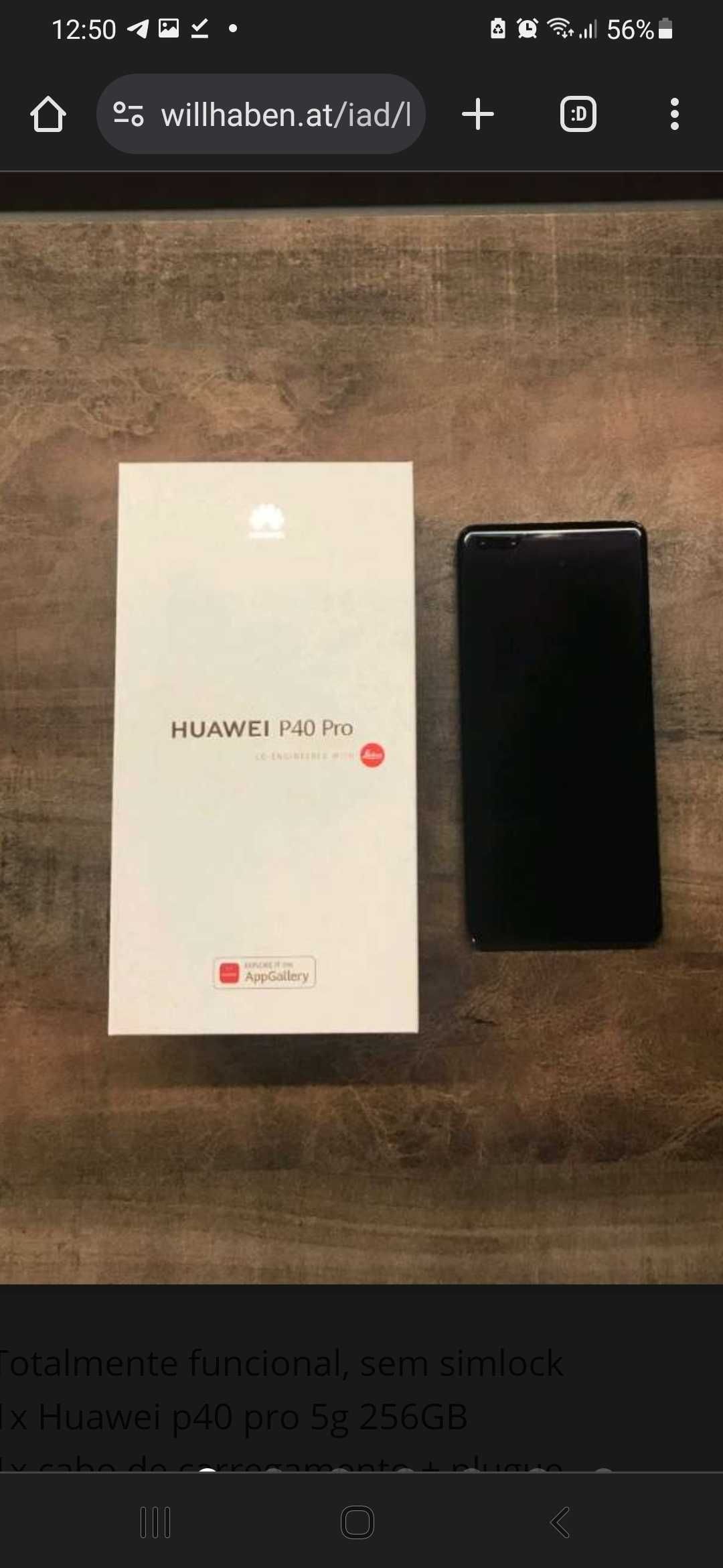 Huawei P40 Pro 256 Gb (Como novo)