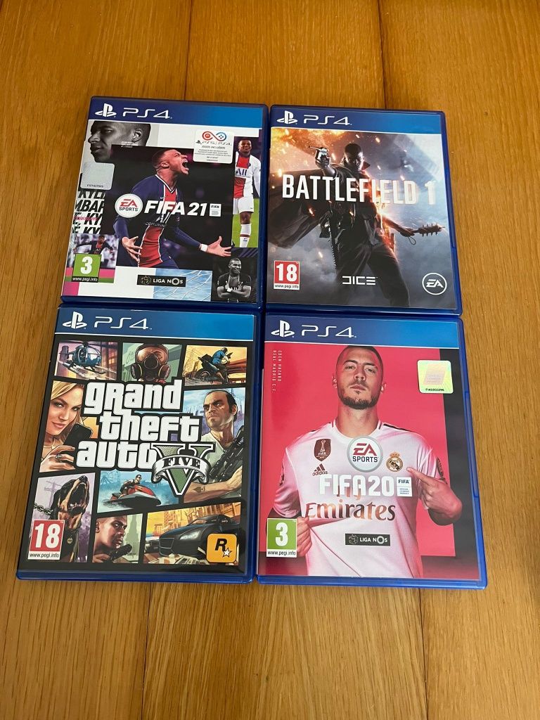 Playstation 4, 2 comandos, 4 jogos