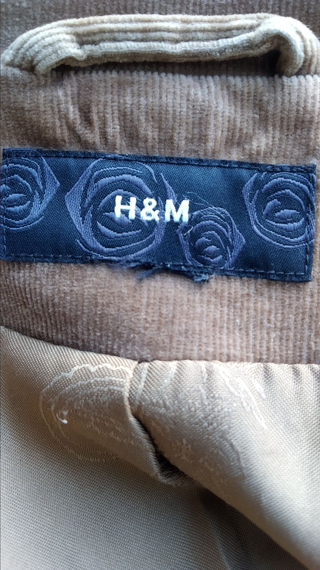 Піджак H&M вельветовий