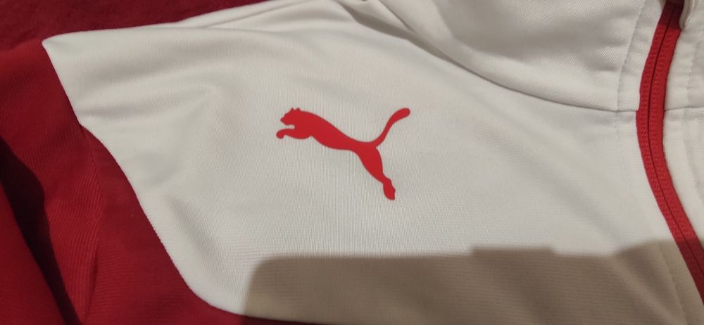 Bluza Sport style Puma biało- czerwona