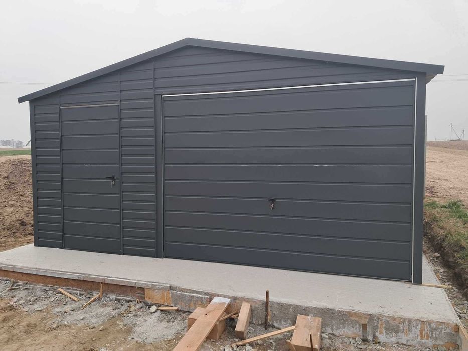 Garaż blaszany 5x5. WZMOCNIONY PROFILAMI. Producent. Cała POLSKA