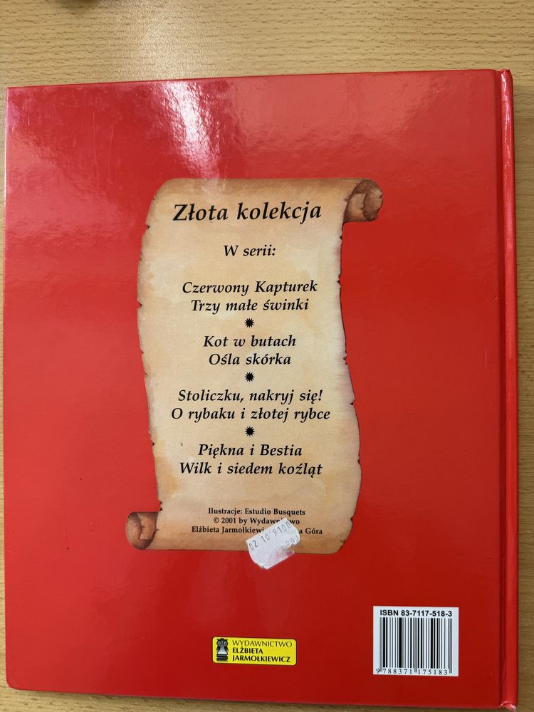 czerwony kapturek trzy małe świnki złota kolekcja elżbieta jarmołkiewi