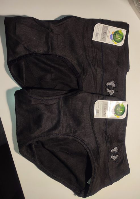 Majtki damskie czarne bambusowe nowe