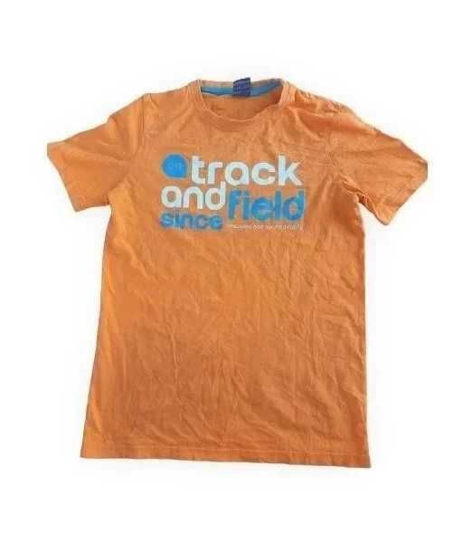koszulka z krótkim rękawem tshirt pomarańczowy basic y2k vintage