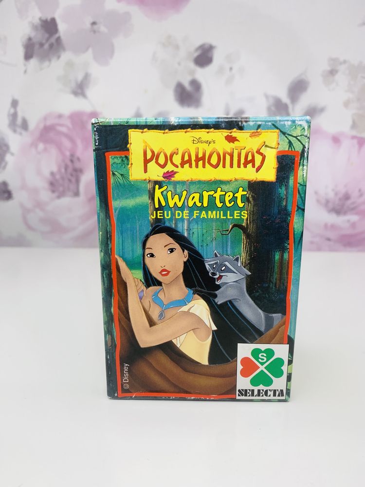 Gra w karty, kwartet, Disney Pocahontas vintage