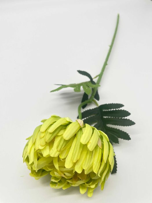 Sztuczna Chryzantema 50 CM Gałązka Główka Kwiatowa