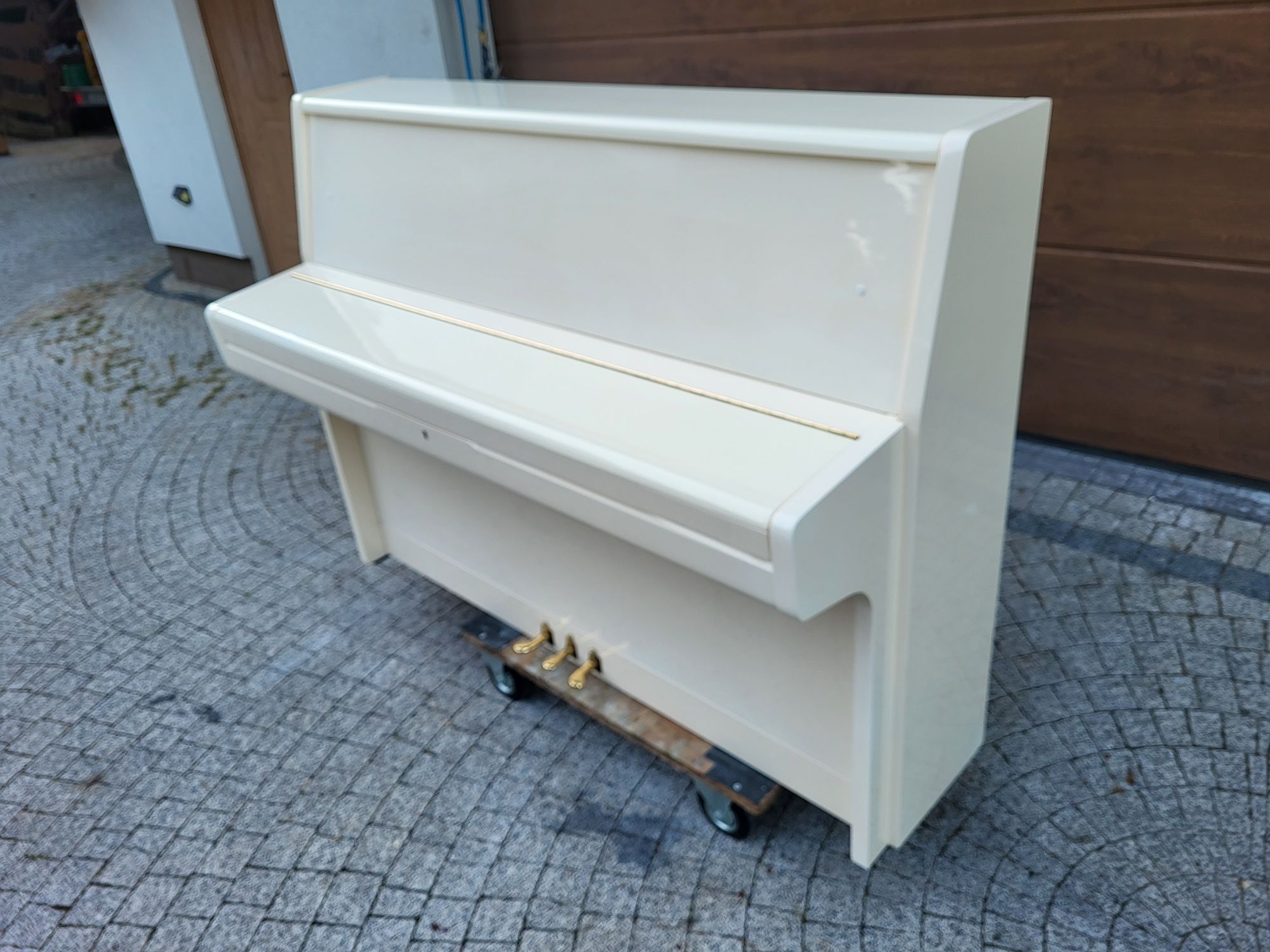 Handok Korea 110 pianino idealne do nauki białe nie malowane gwarancja