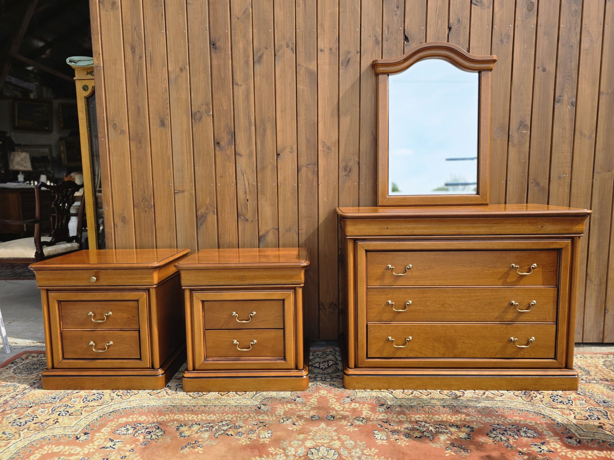 Retro komoda szufladowa z lustrem 120 cm #1770 Stylowy Węgrów