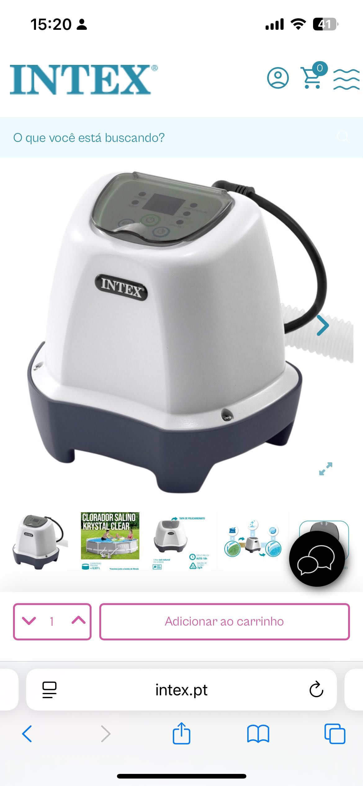 Clorador de Sal Piscina Intex
