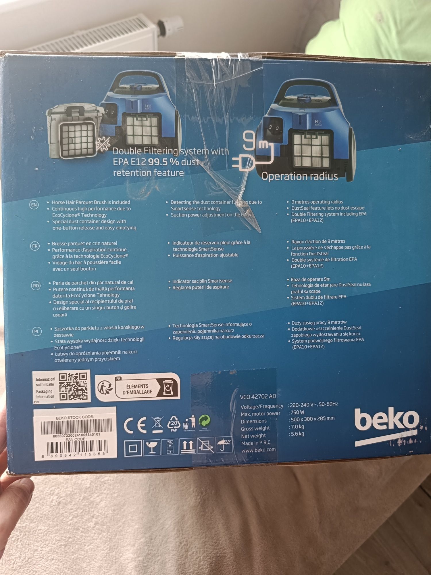 Odkurzacz.   Beko