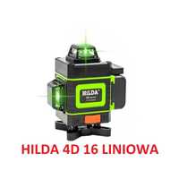 Laser krzyżowy zielony samopoziomujący 4x 360 16 lini 4D HILDA
