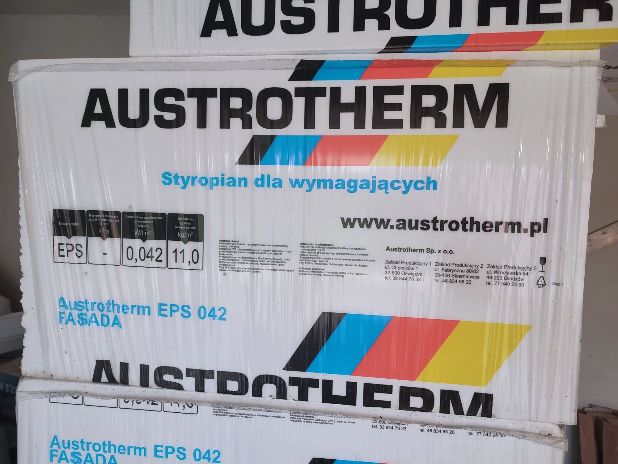 Styropian Austrotherm 1 x 0,5 x 200 mm