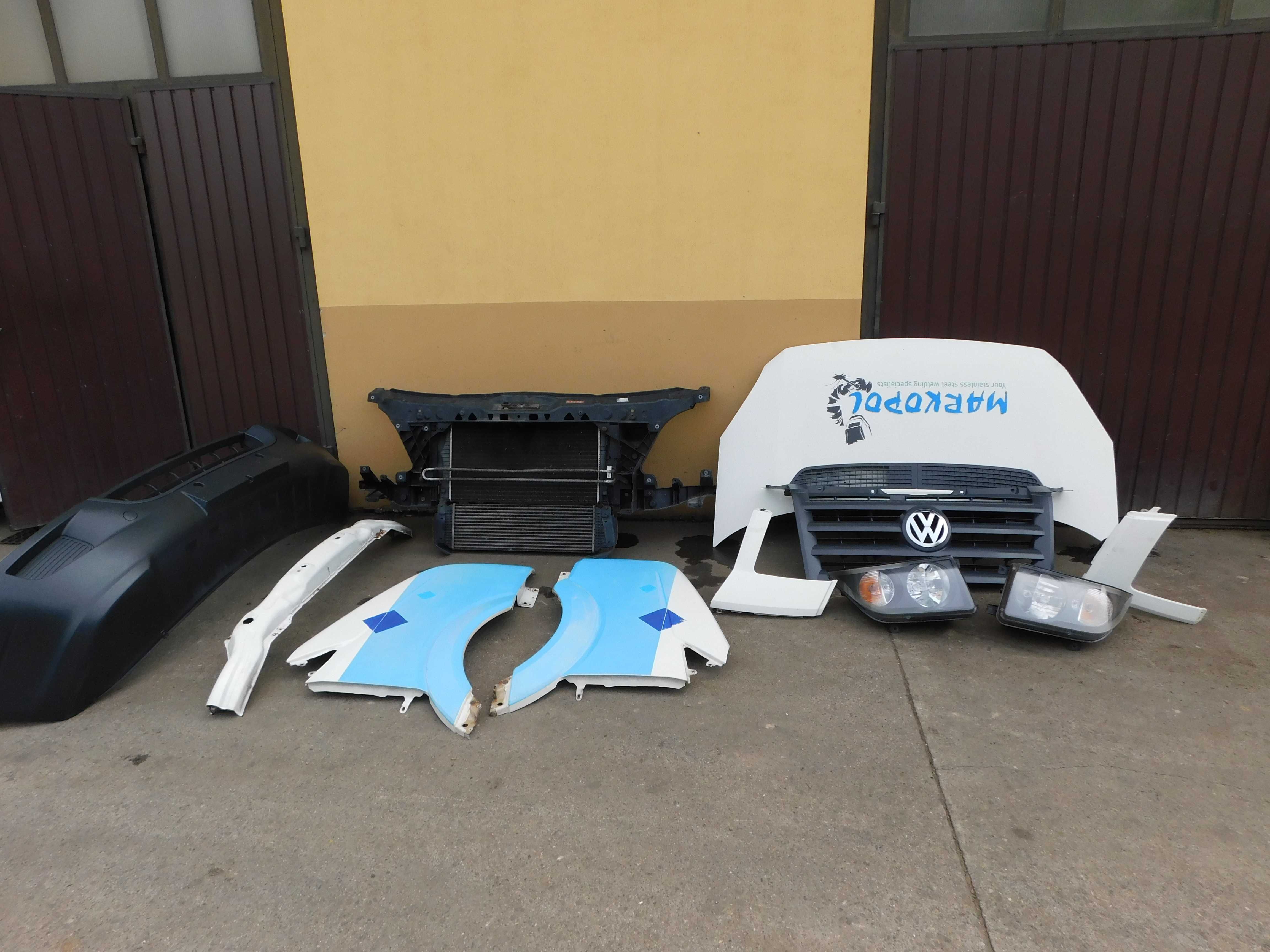 VW Crafter przód kompletny 06-12r maska chłodnice lampy zderzak