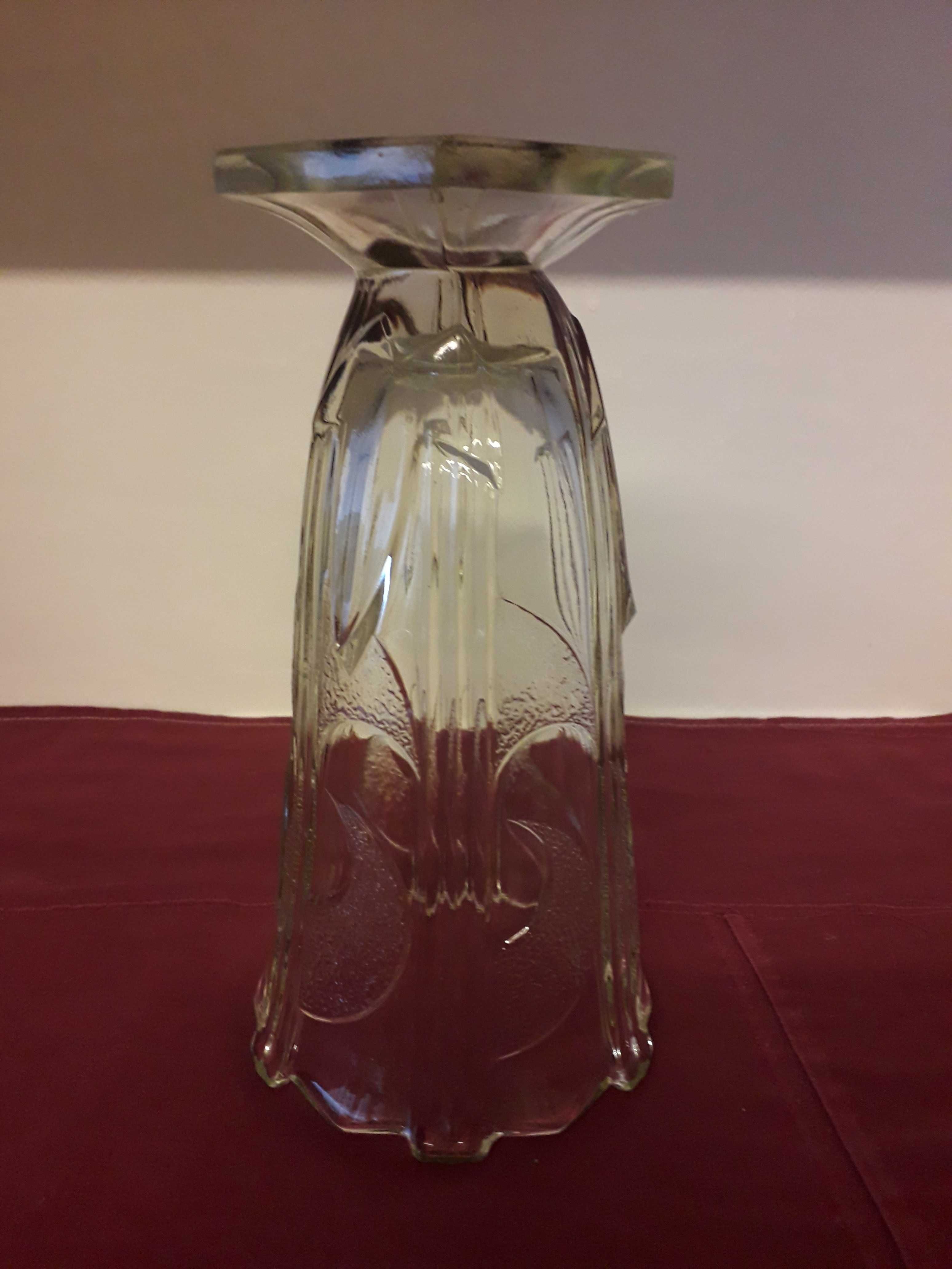 Przedwojenne szkło wazon huty Hortensja