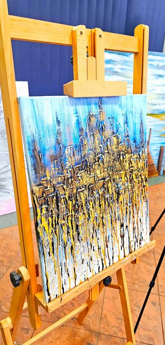 3D картина "Місто" для інтер'єру форматі 46×56, ручна робота