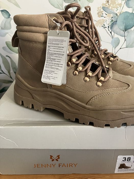 Buty damskie trapery beżowe Jenny Fairy roz.38