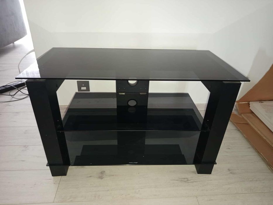 Szafka RTV czarne szkło