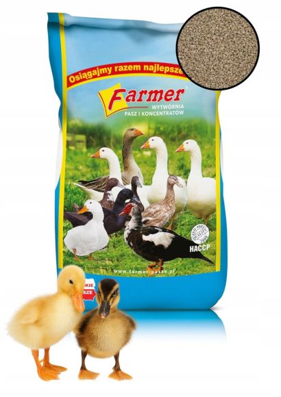 Pasza dla kaczuszek i gęsi od 1 dnia życia 25 kg Hurtownia Pasz Święte