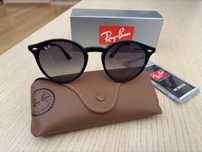 Ray-Ban RB2180 oprawki czarne, soczewki gradient szare, mostek 49mm