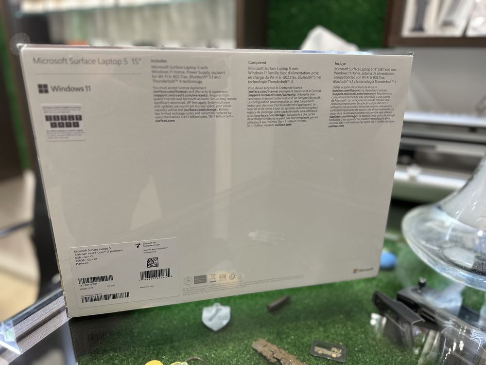 Ноутбук Microsoft Surface Laptop 5 15" Platinum (RBY-00001), Новый !