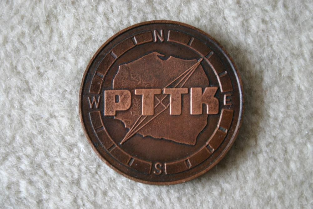 Stary medal ,medalion metalowy PTTK pamiątka z czasów komuny