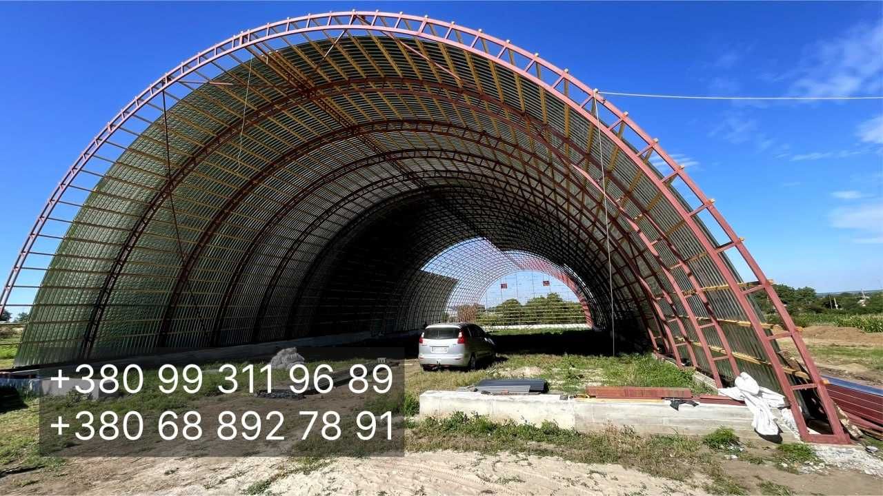 Ангар Склад Зерносховище 18х60(1080 м²) під ключ від 2000 грн за м2