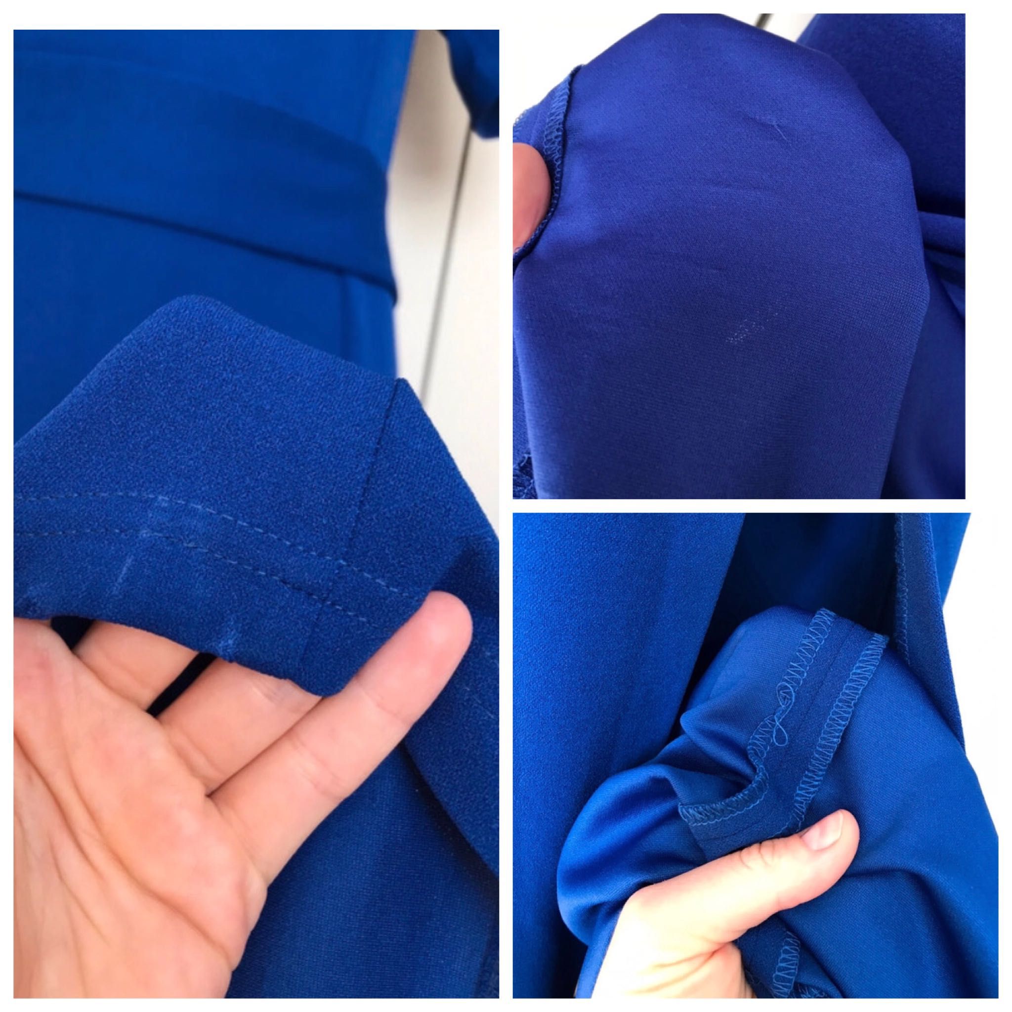 BOGMAR chabrowa sukienka maxi z rozcięciem plus size r. 46