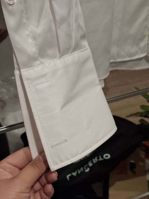 Koszula z mankietem na spinki lancerto 41 nowa