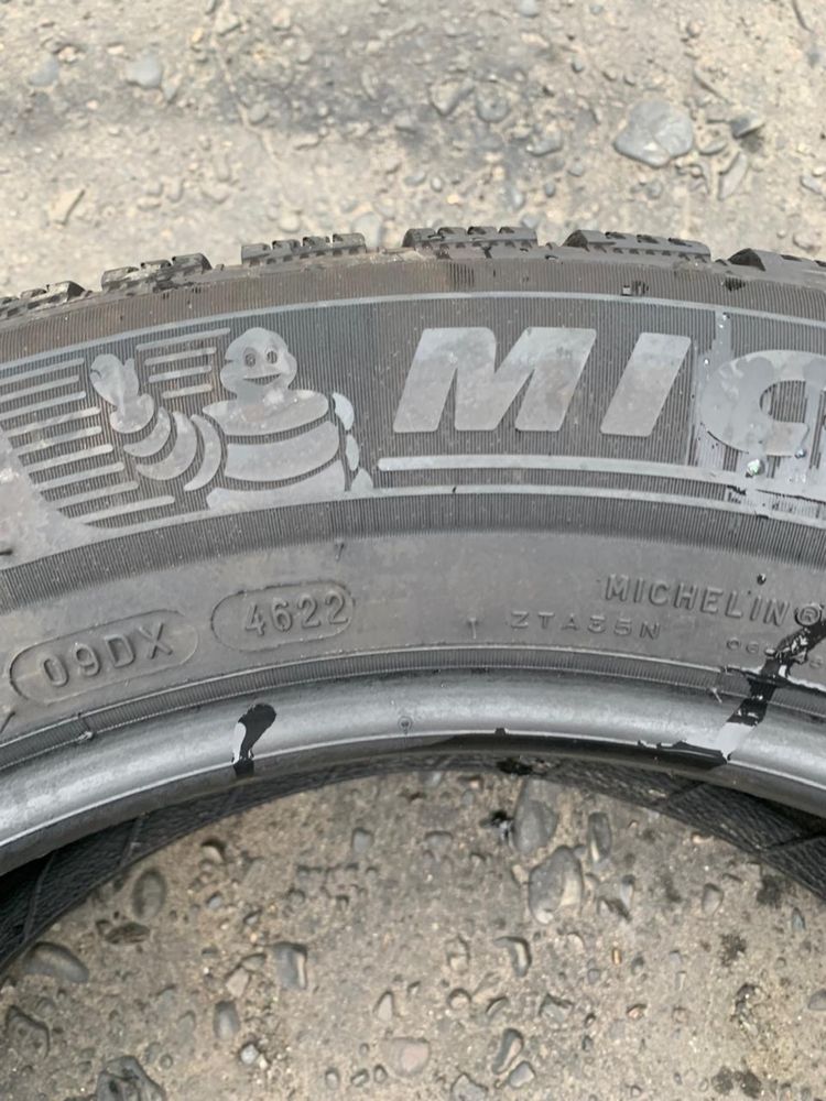 Шини 225/55 R17 Michelin 7,2-7,5мм, зима, 2022р