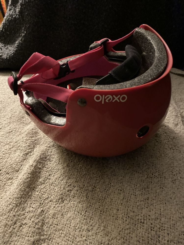 Kask różowy dziecięcy 55-58cm