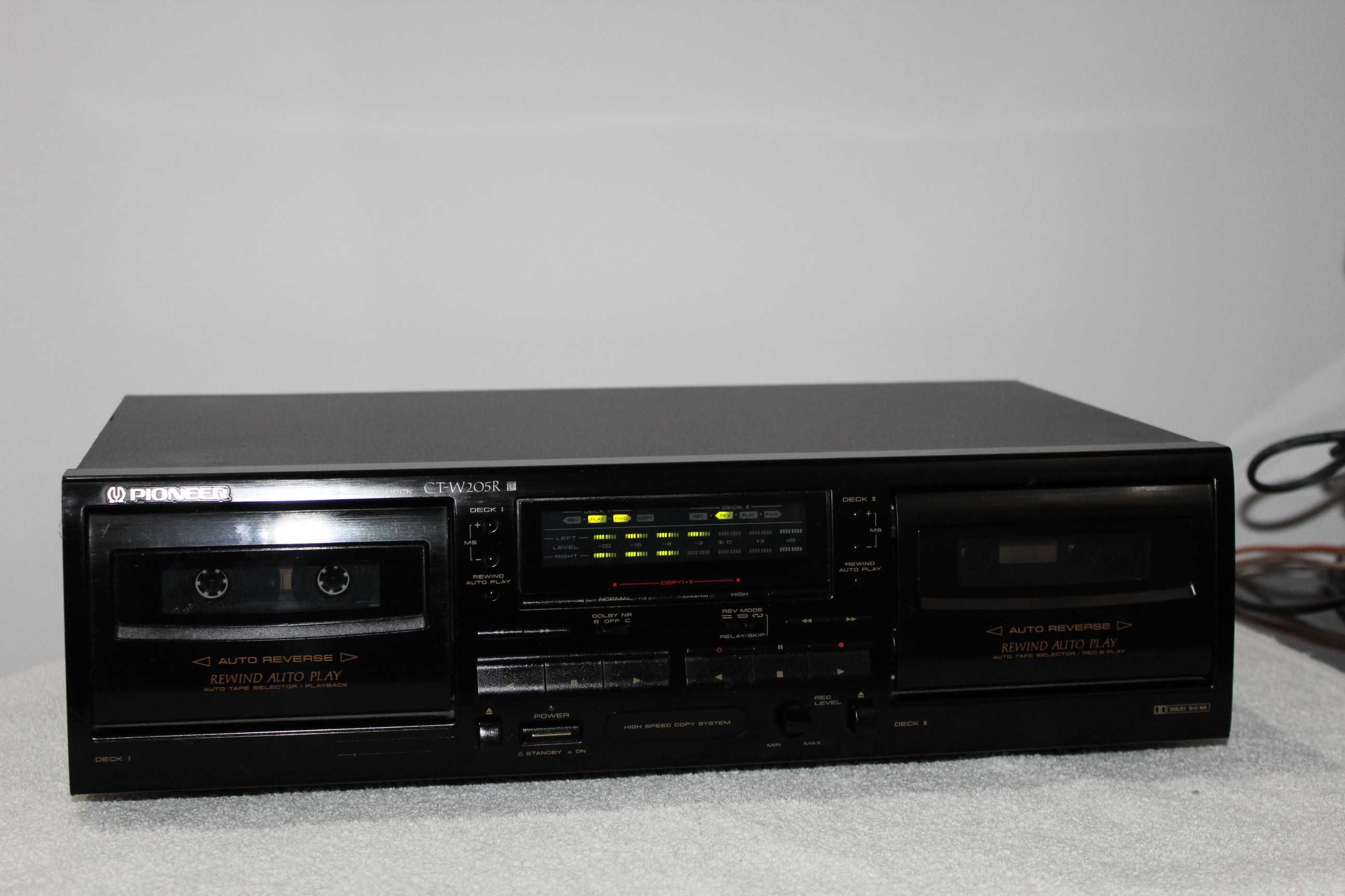 PIONEER CT-W205R Magnetofon deck 2 kasetowy segment stereo Wysyłka