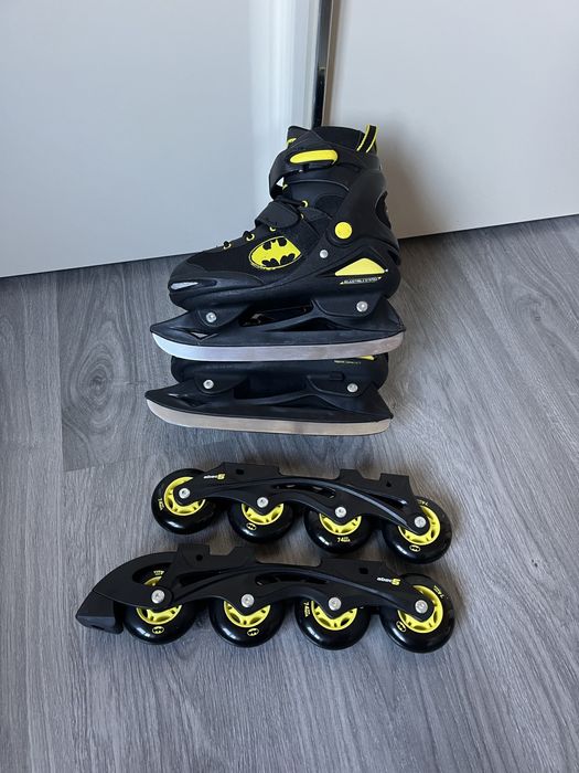 Дитячі ковзани +ролики розмір змінний 37-40