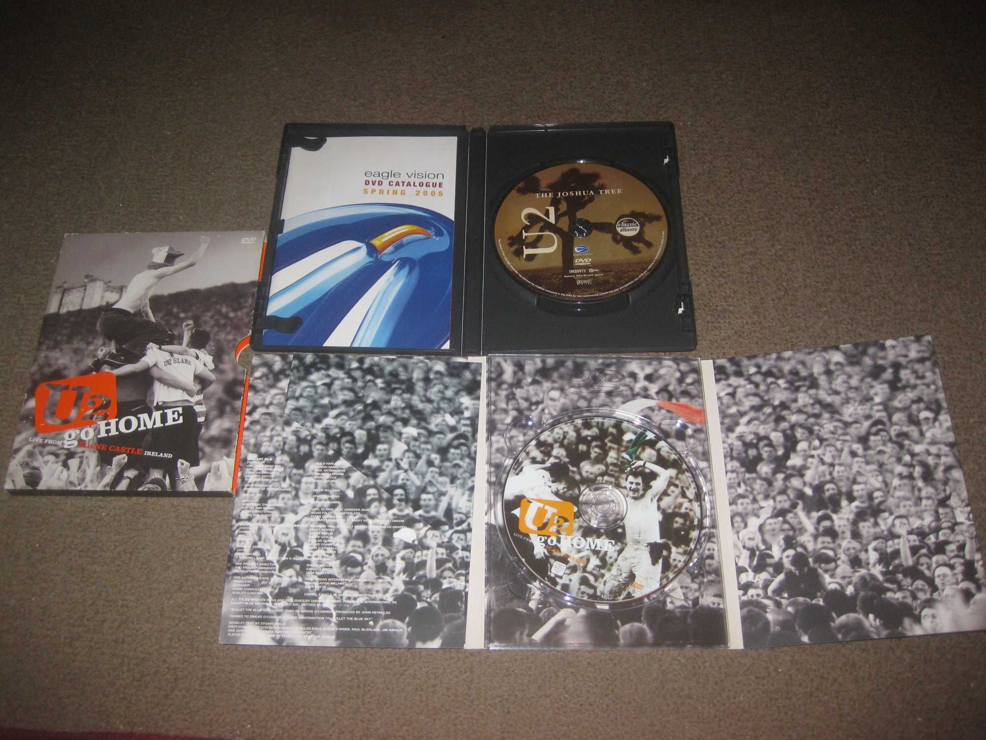 2 DVDs musicais dos "U2"