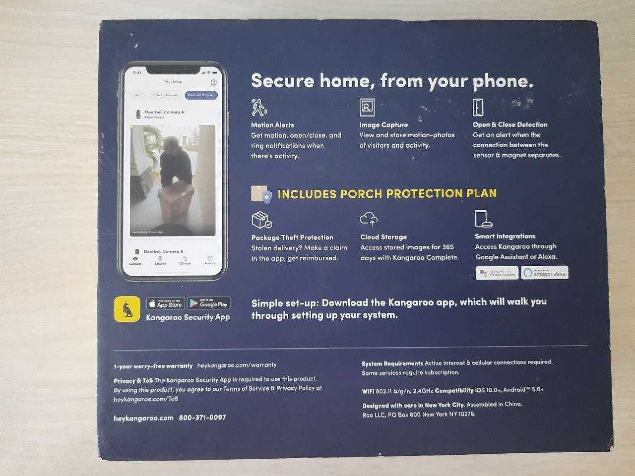 Видео звонок-домофон Kangaroo doorbell camera.