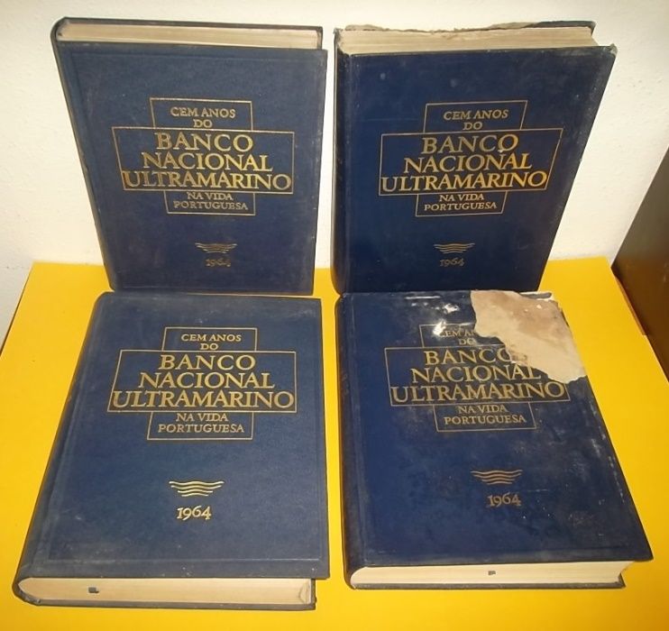 Cem Anos do Banco Nacional Ultramarino 4 volumes