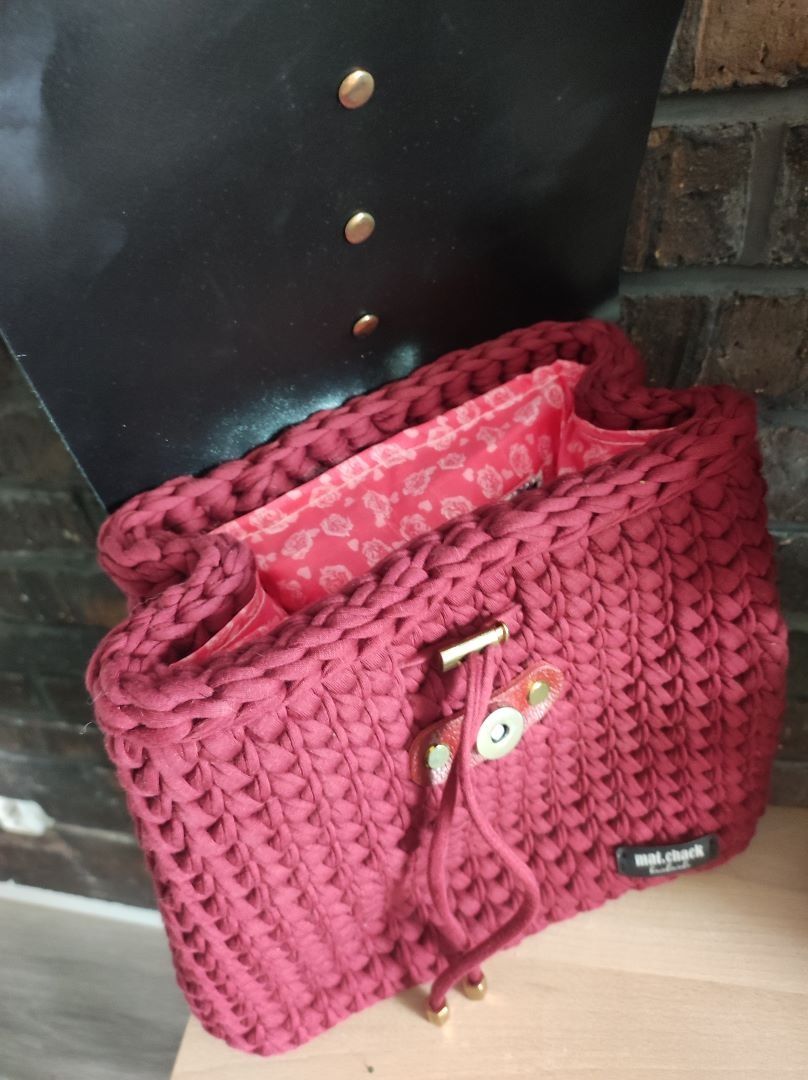 Plecak na szydełku handmade