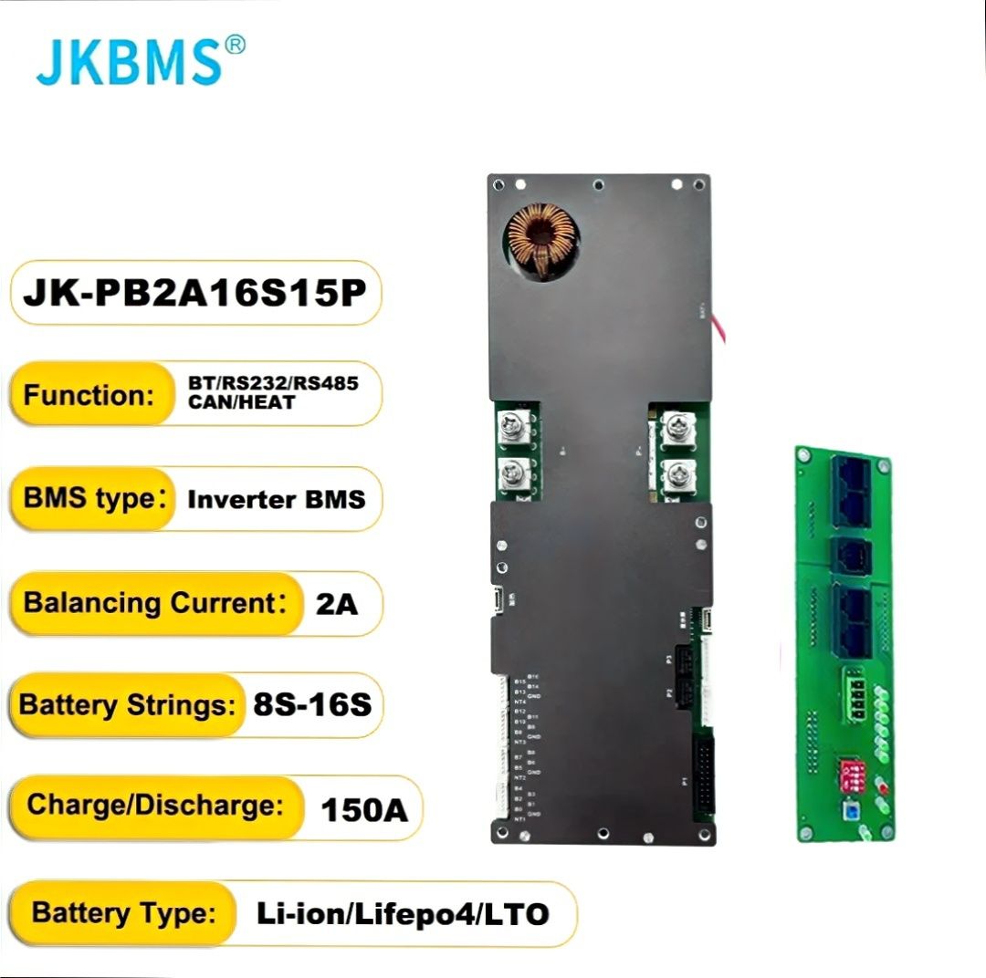 BMS JK PB2A16S15P 8S-16S 2a 150а Pylon, Deye, Victron, Must, Growatt