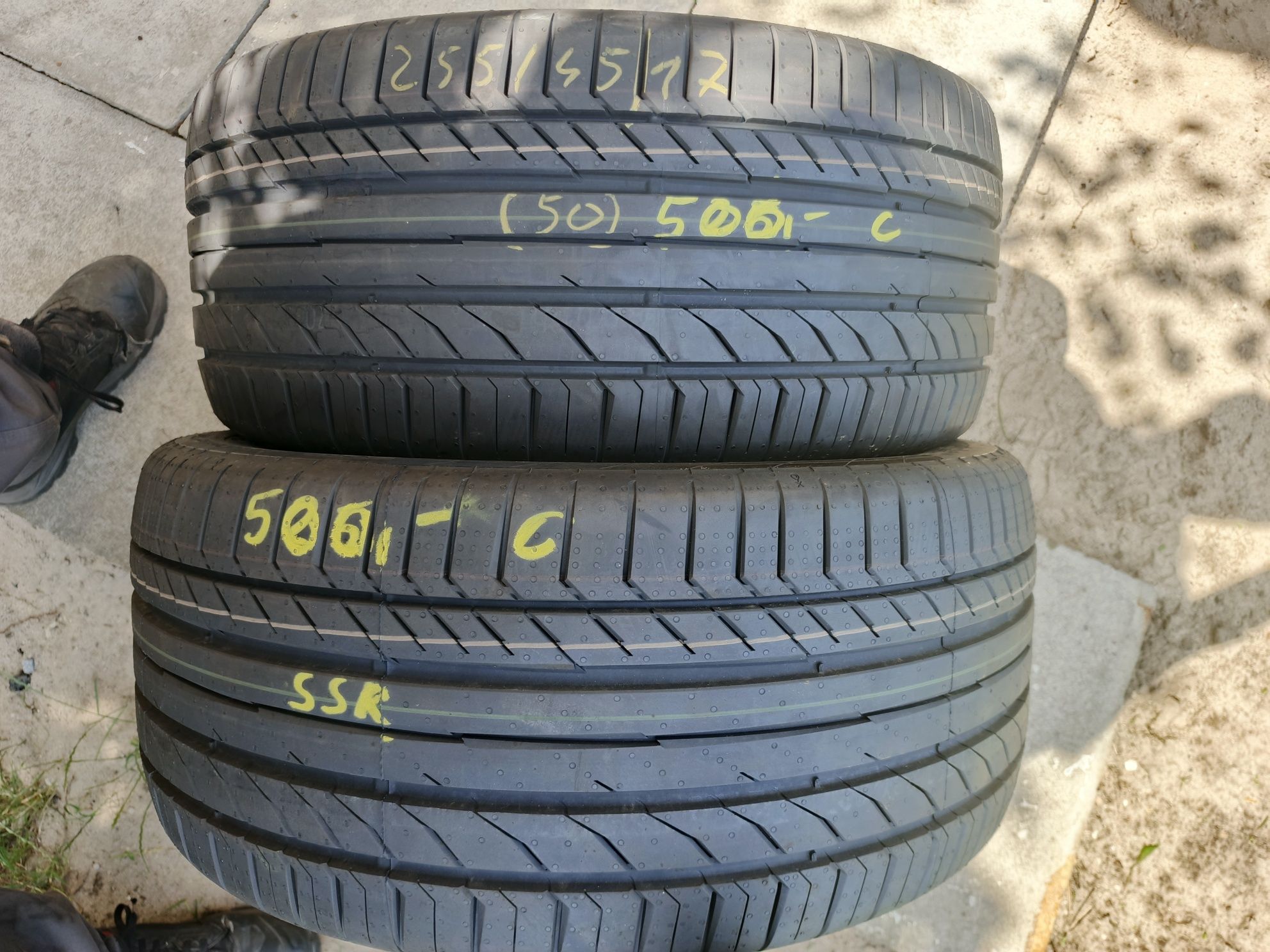 (C) Nowe opony letnie 255/45/17 Continental SSR RUN FLAT 2 sztuki 23r