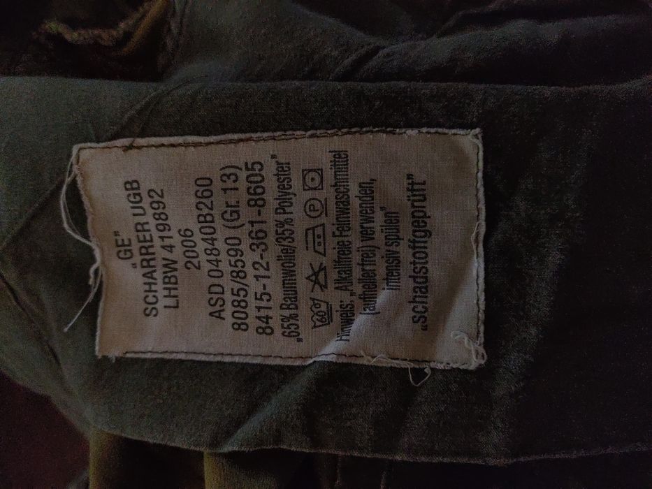 Spodnie BW Flecktarn, rozmiar 17, 13, 7, stan bardzo dobry!