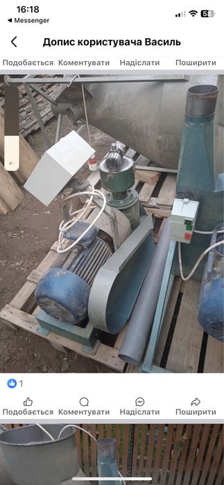 Лінія для виробництва гранул. Гранулятор 11 кв