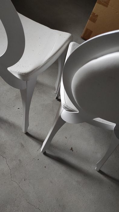 Cadeira design em alumínio e ecopelle