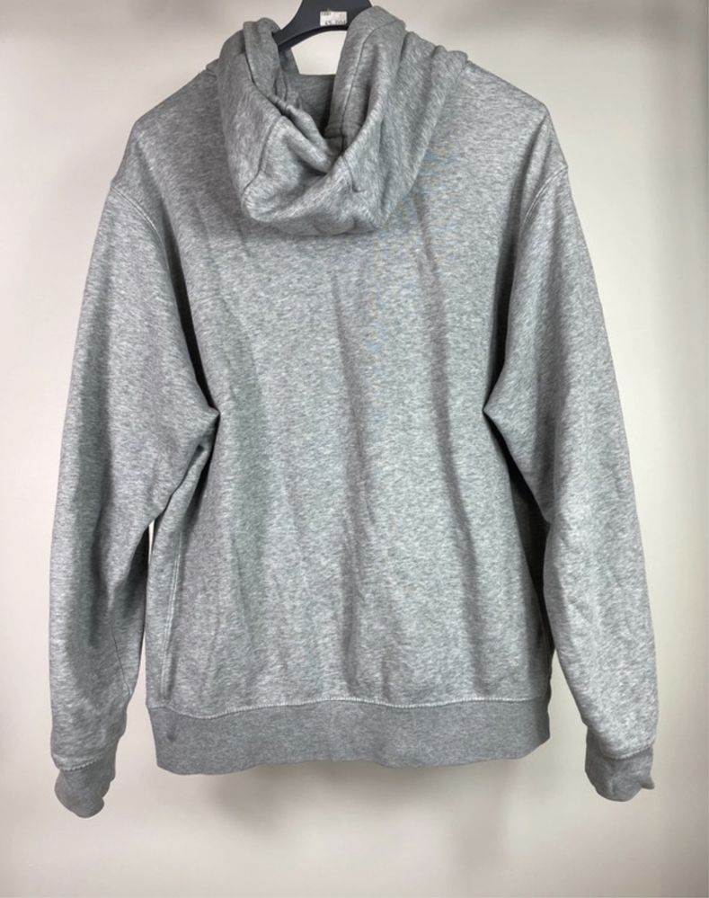 Szara Bluza Hoodie Nike Swoosh Boxy Fit Grey Oversize Baggy Y2k M