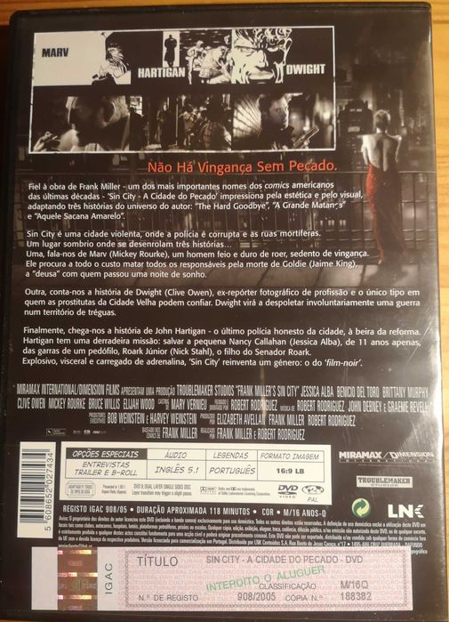 DVD "Sin City - A Cidade do Pecado"