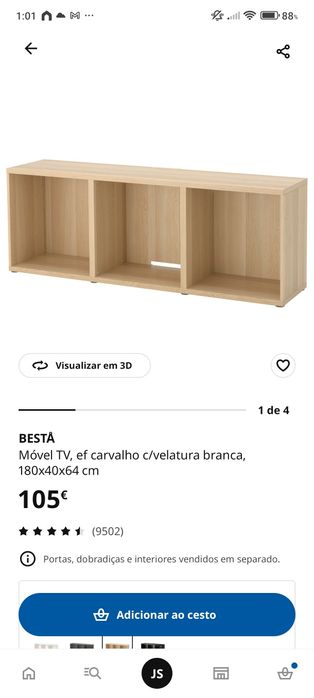 Movel TV IKEA BESTA montado